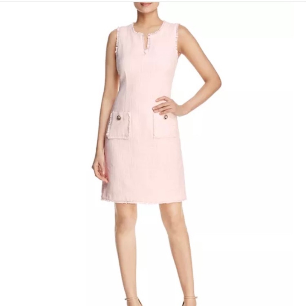SOLD Karl Lagerfeld Rose colored Tweed Dress